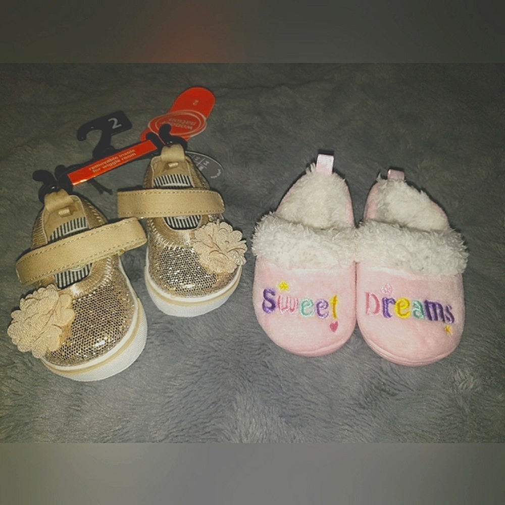 Baby shoes, sandals, and slippers size 1 and 2